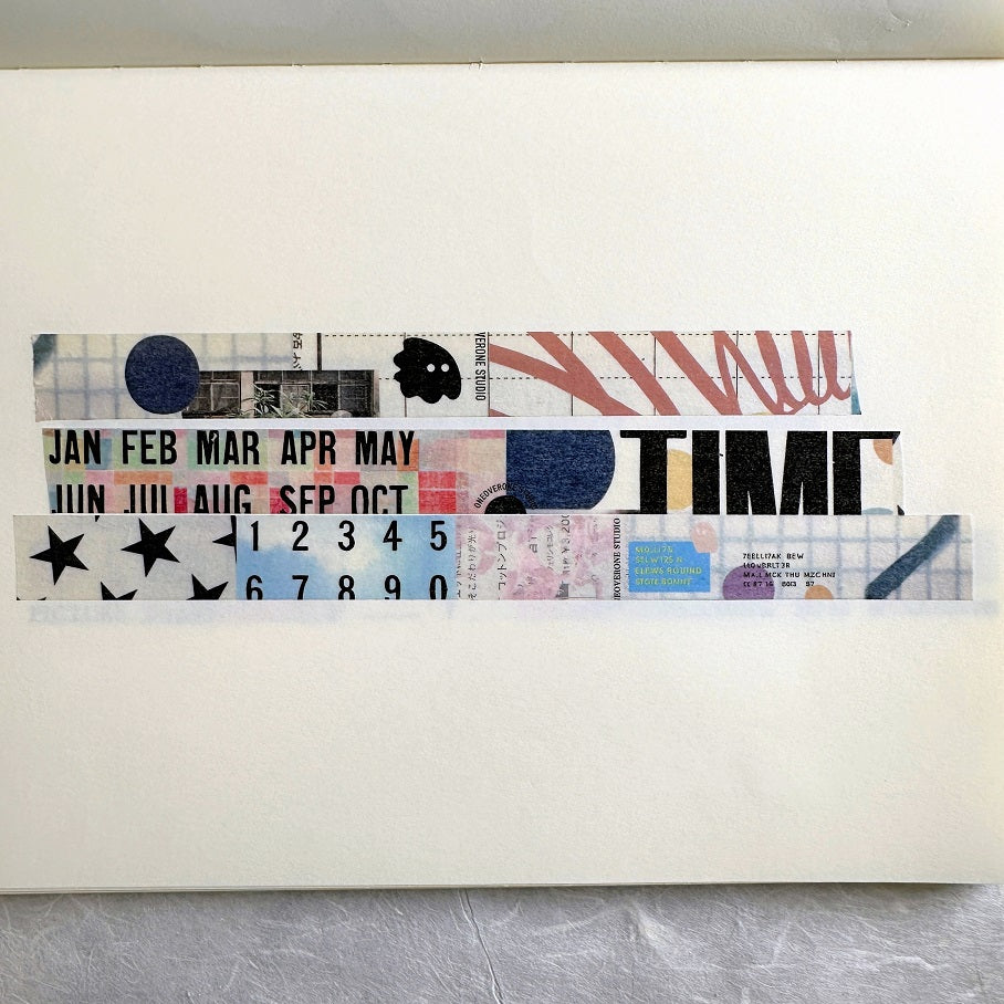 Oneoverone Studio - Collage 07 & 08 washi tapes SAMPLES