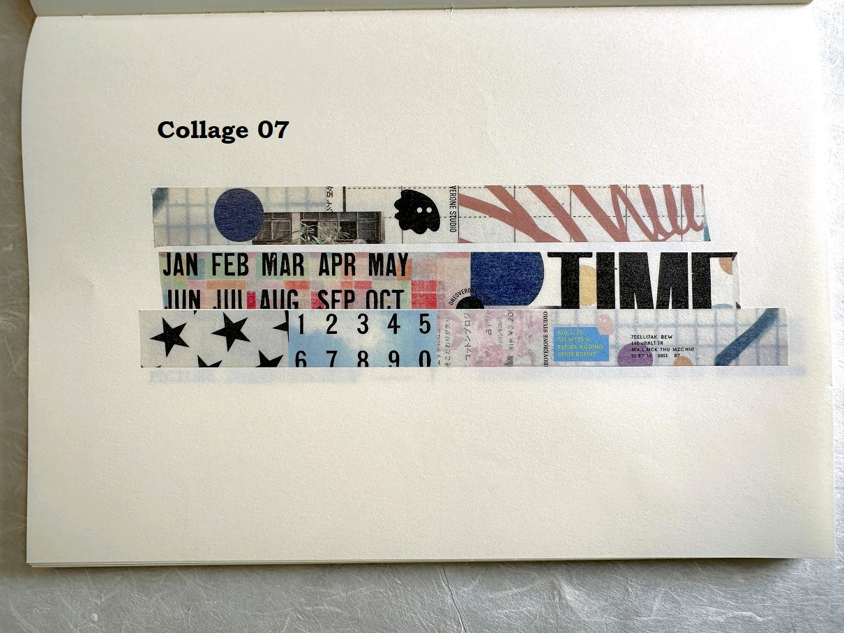 Oneoverone Studio - Collage 07 & 08 washi tapes SAMPLES