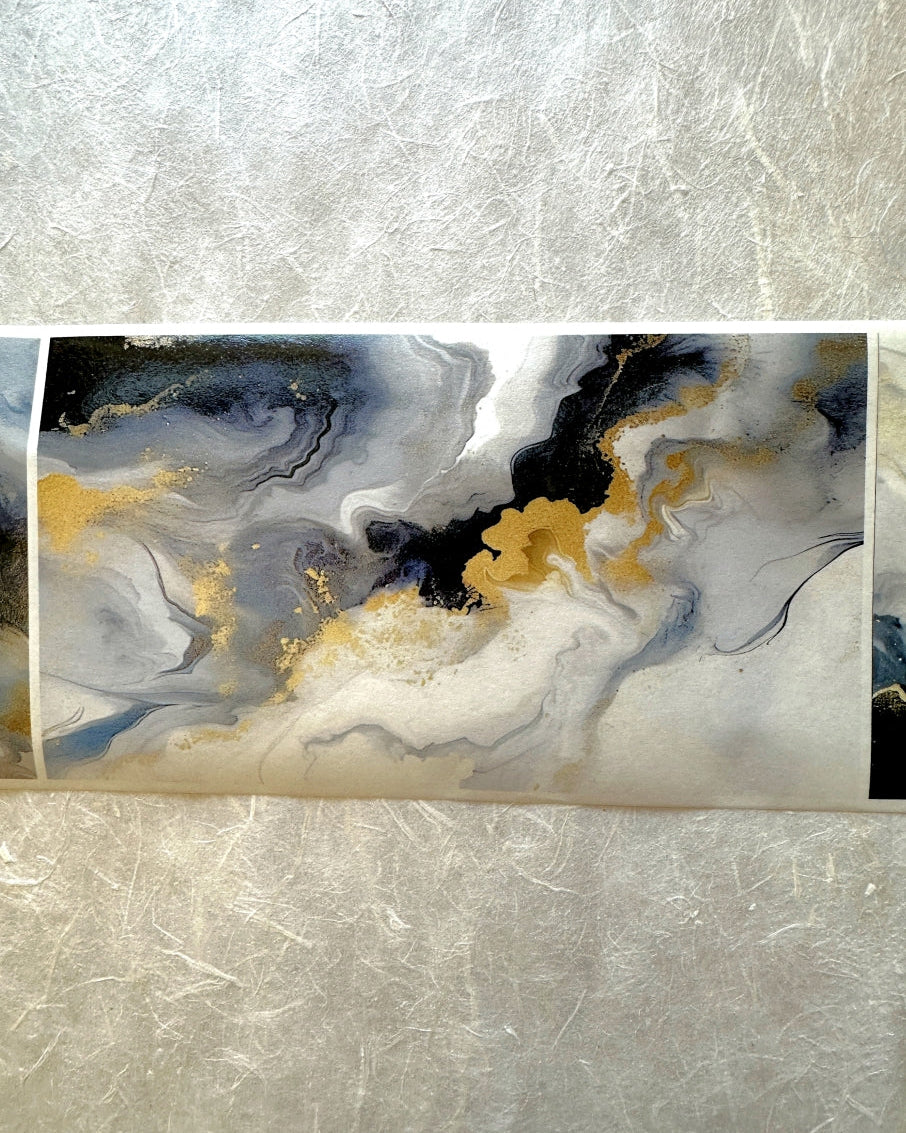 Orange Too X Studio - Blue Like Quicksand PET & washi tapes (9 cm x 200 cm) SAMPLES