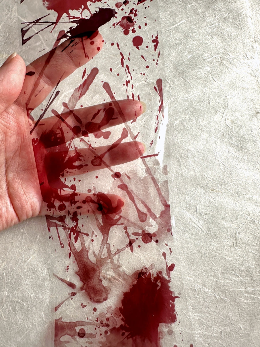Orange Too X Studio - Bloodstains PET tape (9 x 200 cm) SAMPLES