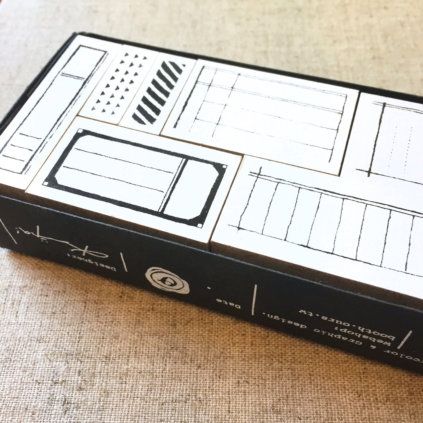 OURS - Form Labels rubber stamp set [Pre-loved]