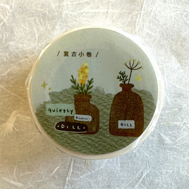 Orange Studio - Quietly Dill washi tape SAMPLES