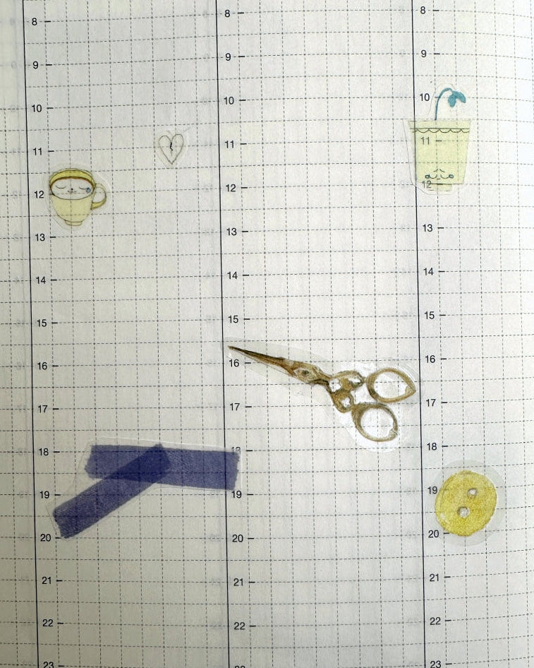 Orange Studio - Quietly Dill washi tape SAMPLES