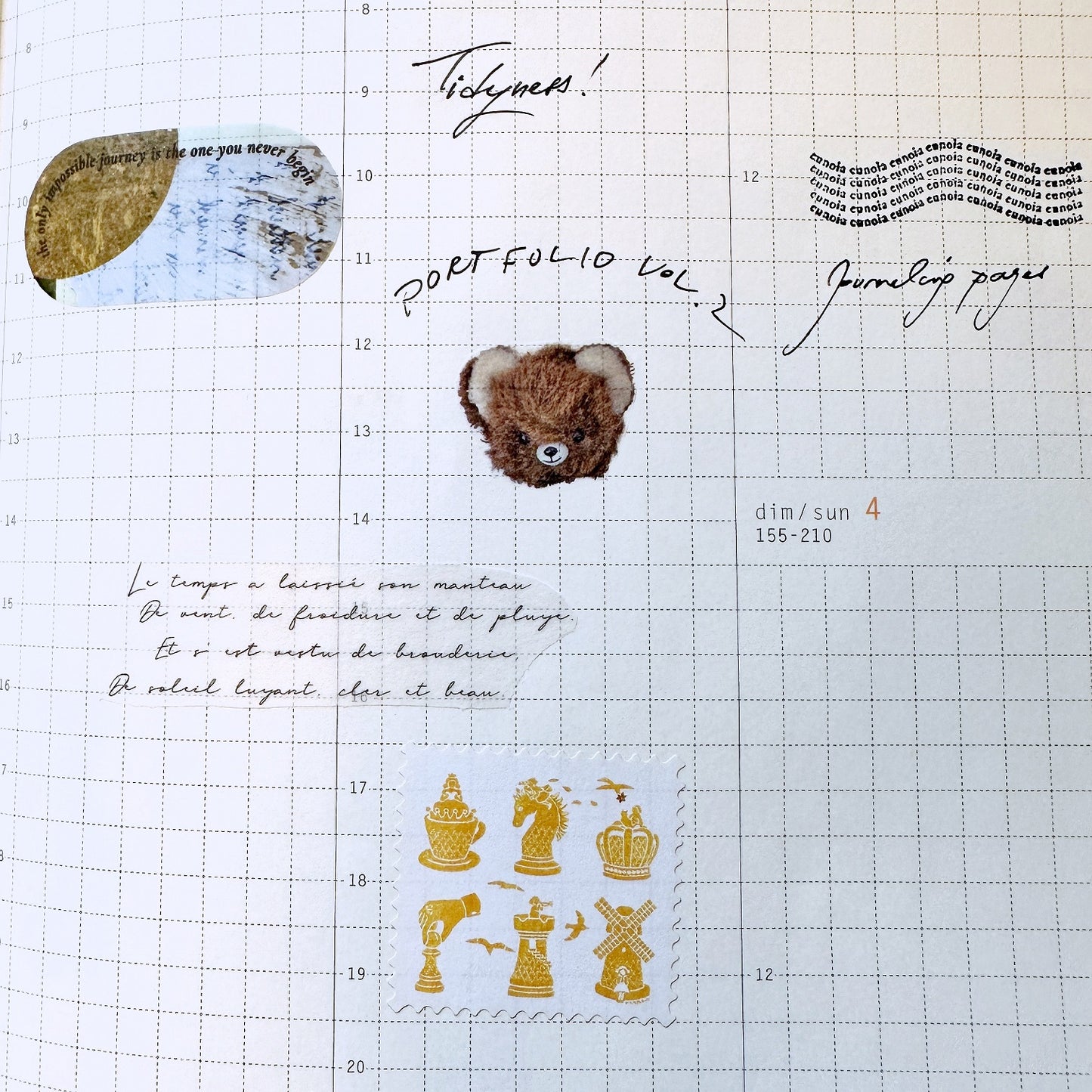Osoblanco - My Cousin DDR Alles & Gesicht Japanese washi tape SAMPLES