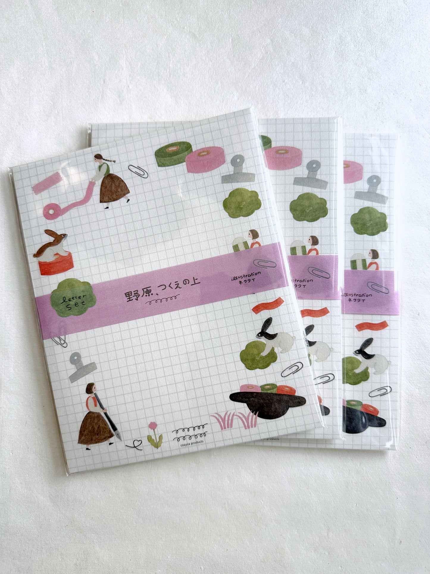 On the Desk by Necktie Illustration - Japanese letter set