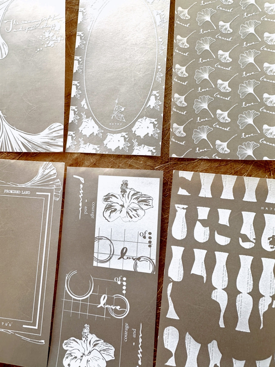 Ha7uu Studio - paper ephemera SAMPLER