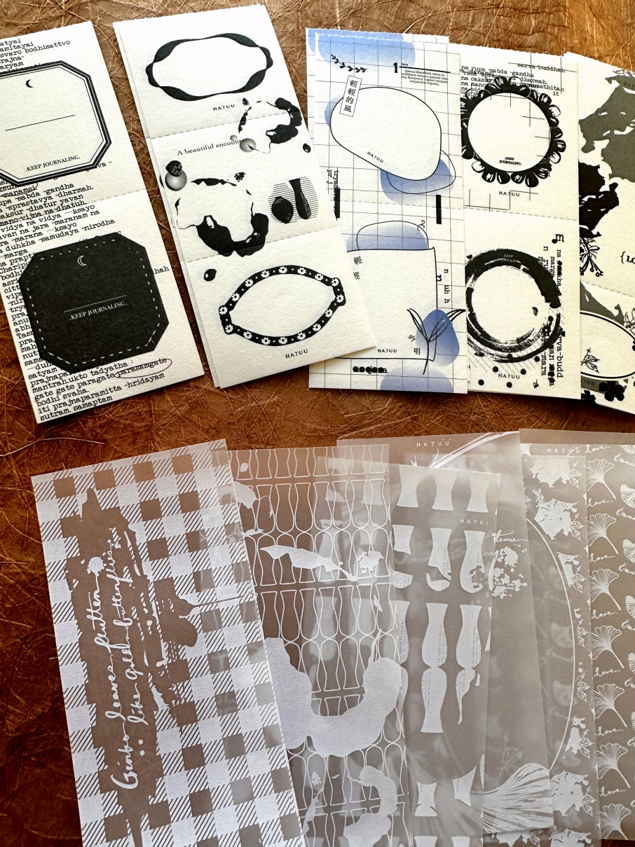 Ha7uu Studio - paper ephemera SAMPLER