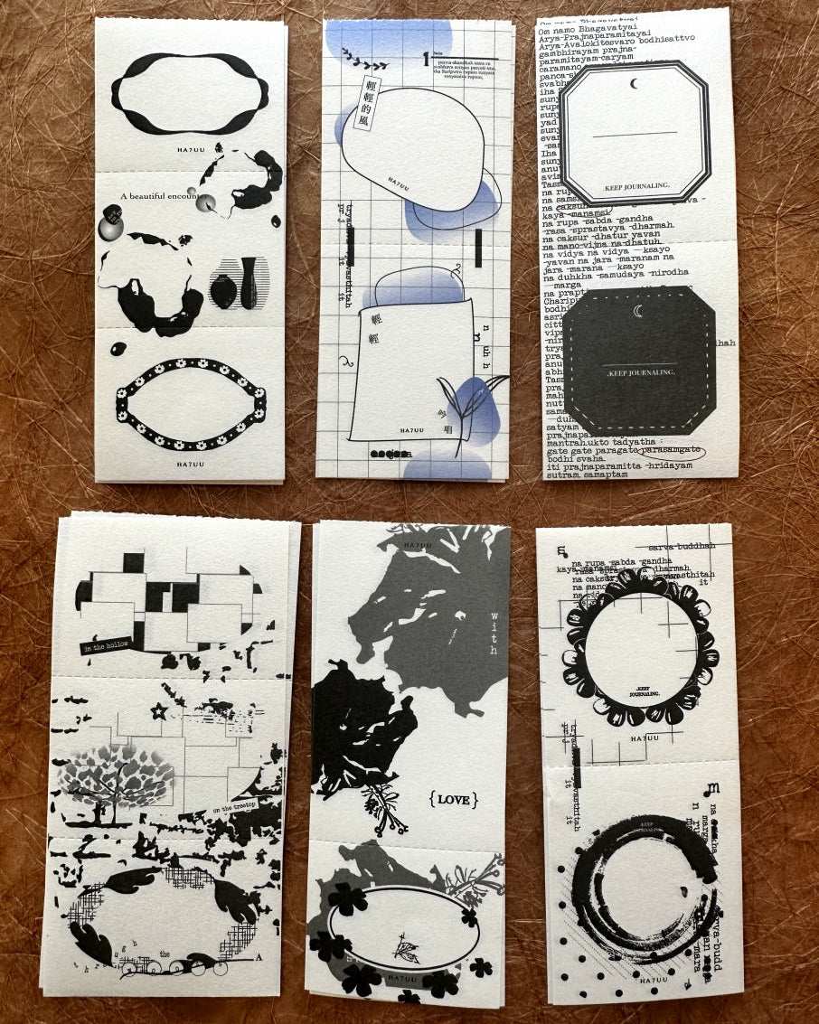 Ha7uu Studio - paper ephemera SAMPLER
