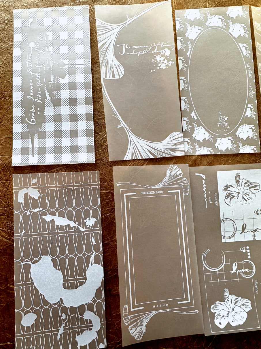 Ha7uu Studio - paper ephemera SAMPLER