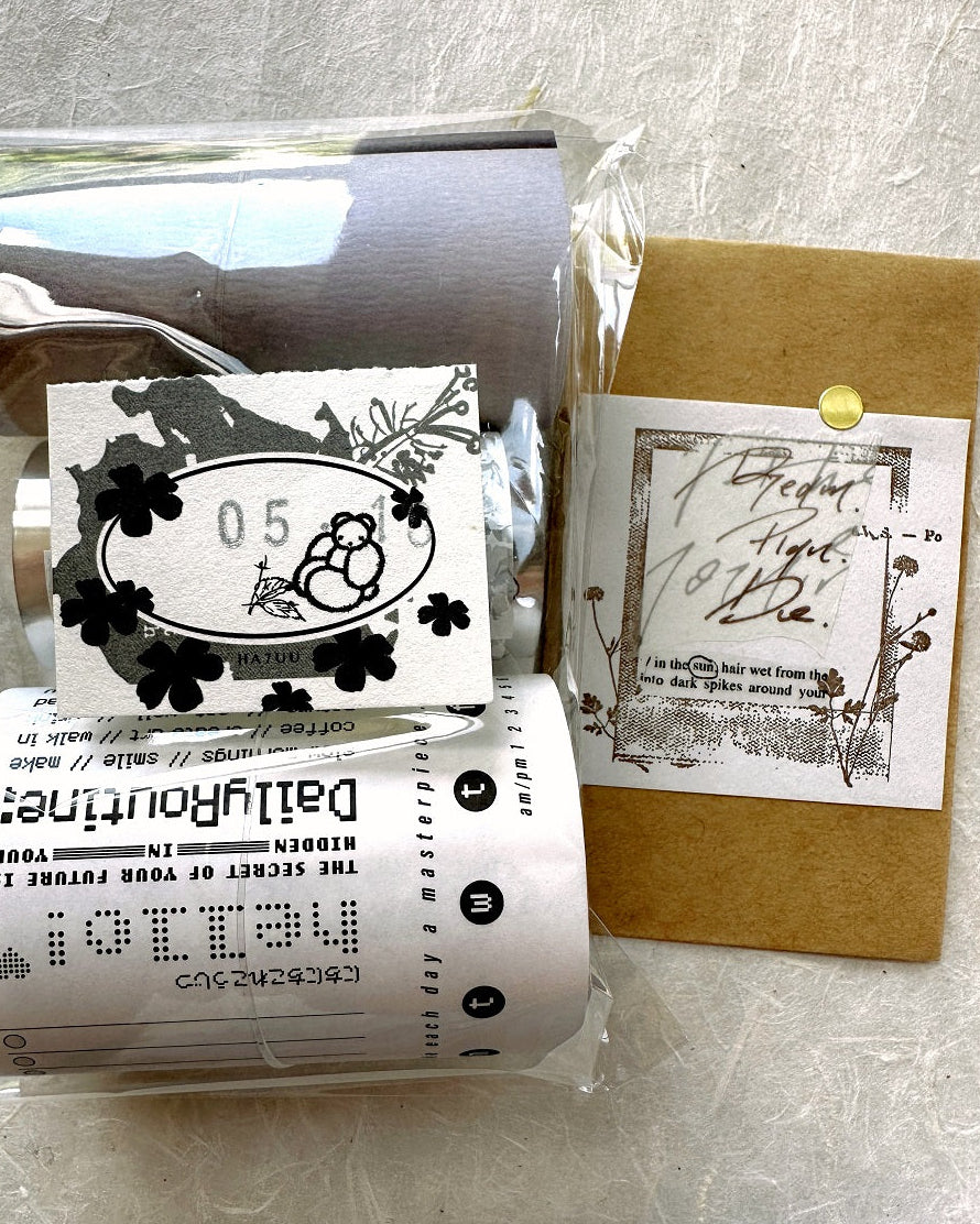 Ha7uu Studio - paper ephemera SAMPLER