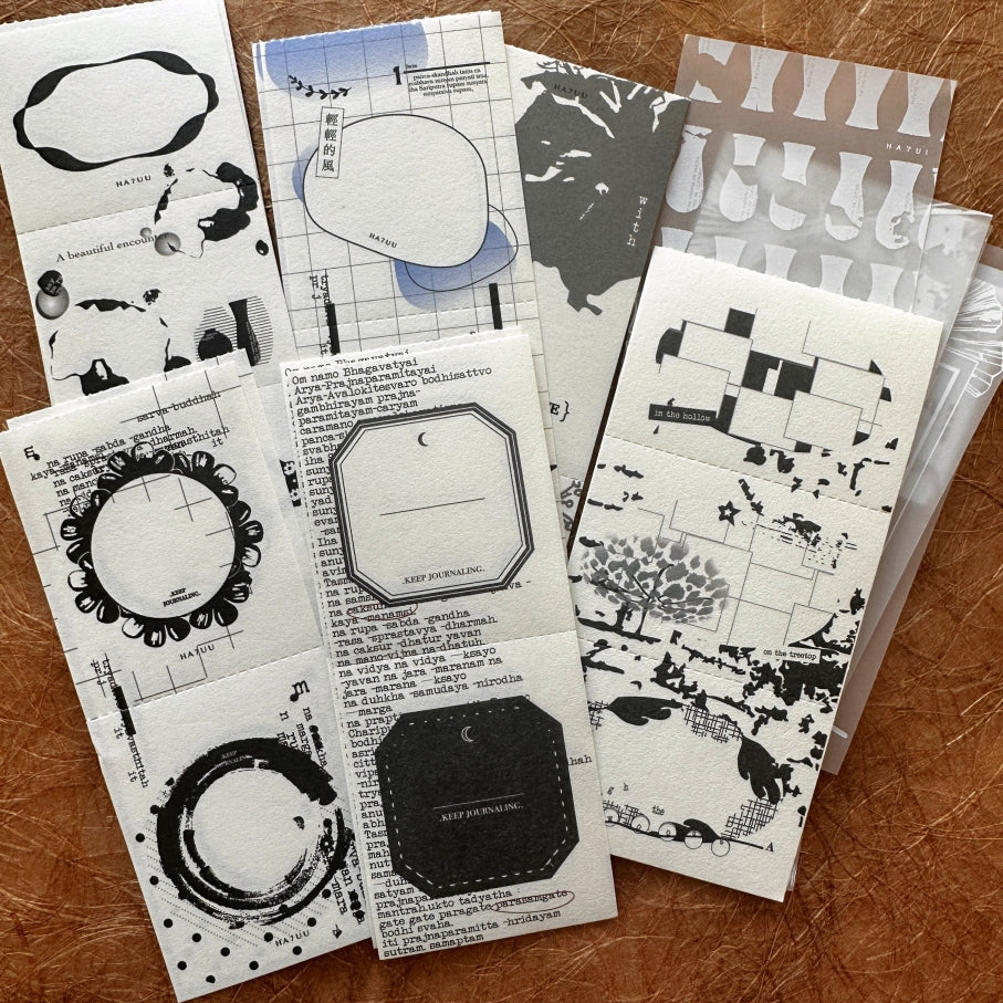 Ha7uu Studio - paper ephemera SAMPLER