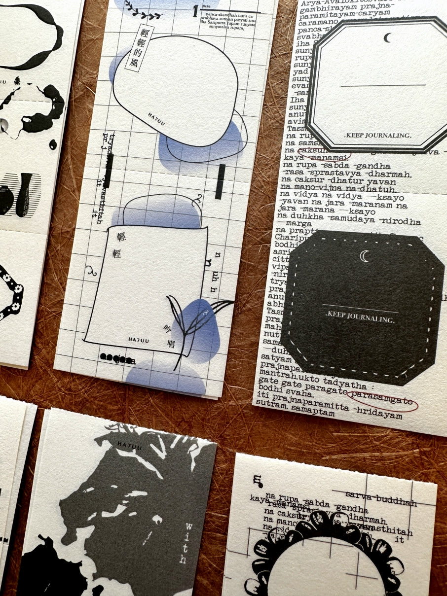 Ha7uu Studio - paper ephemera SAMPLER