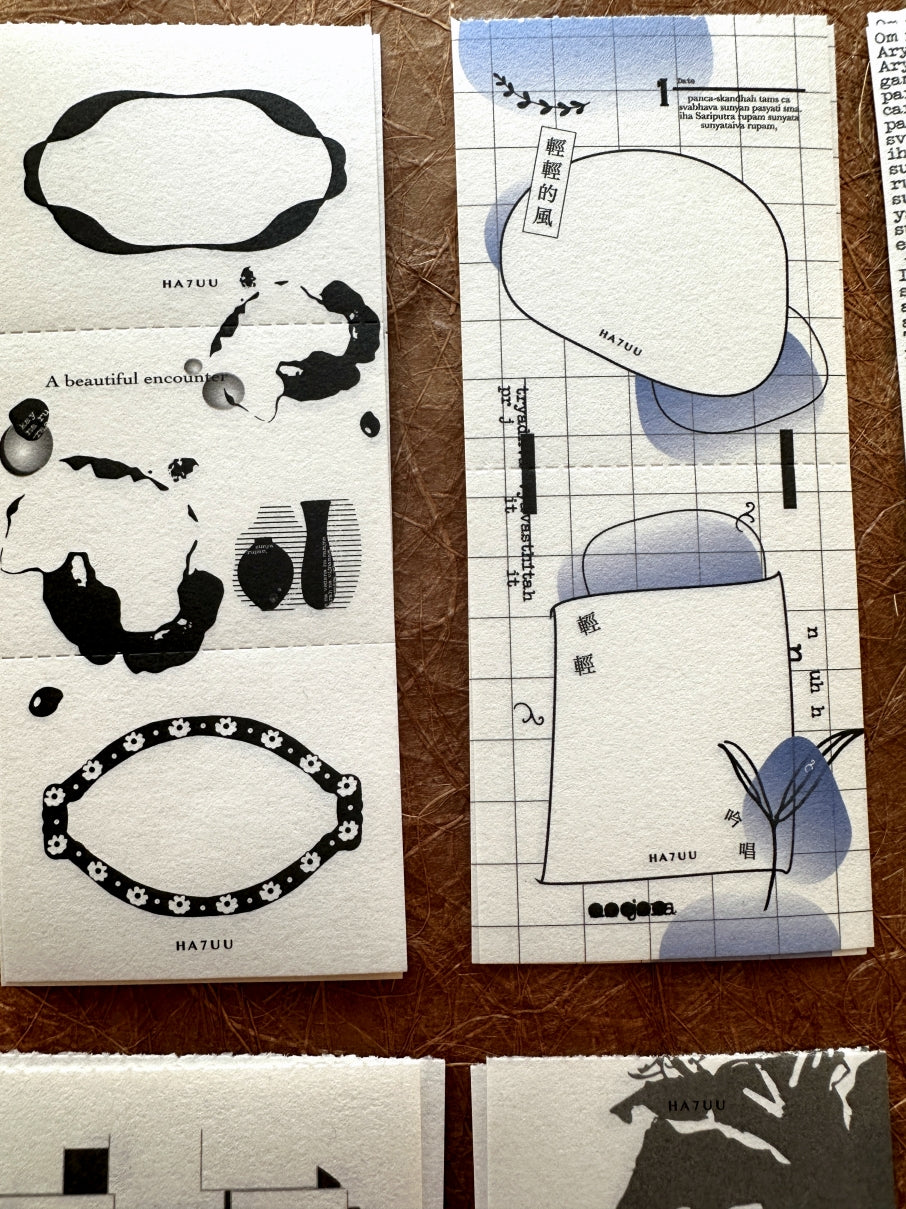 Ha7uu Studio - paper ephemera SAMPLER