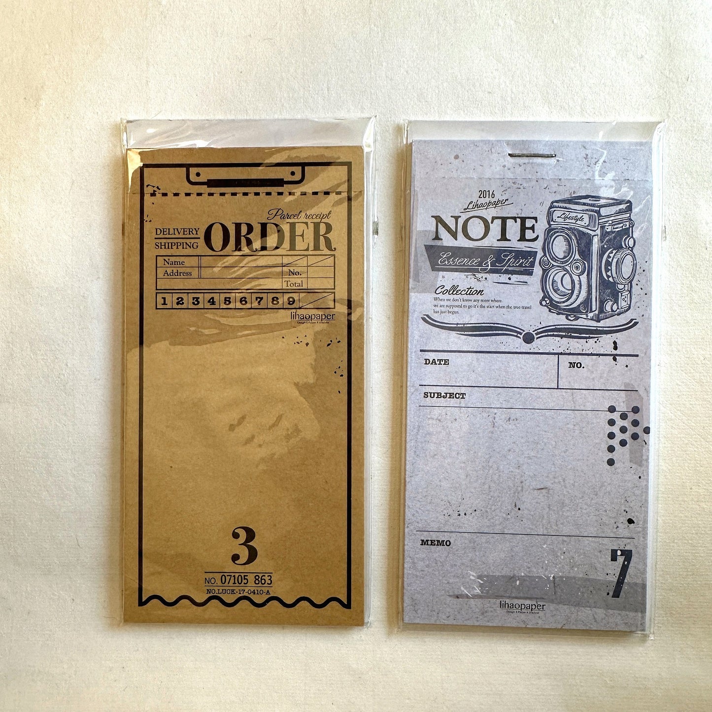 Lihaopaper - Note & Order vintage-style note pads