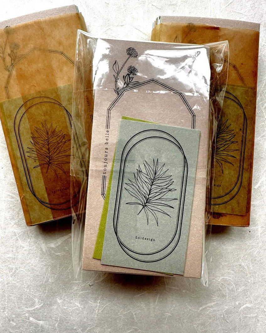 Loidesign - Note series paper ephemera SAMPLER (108 pieces)