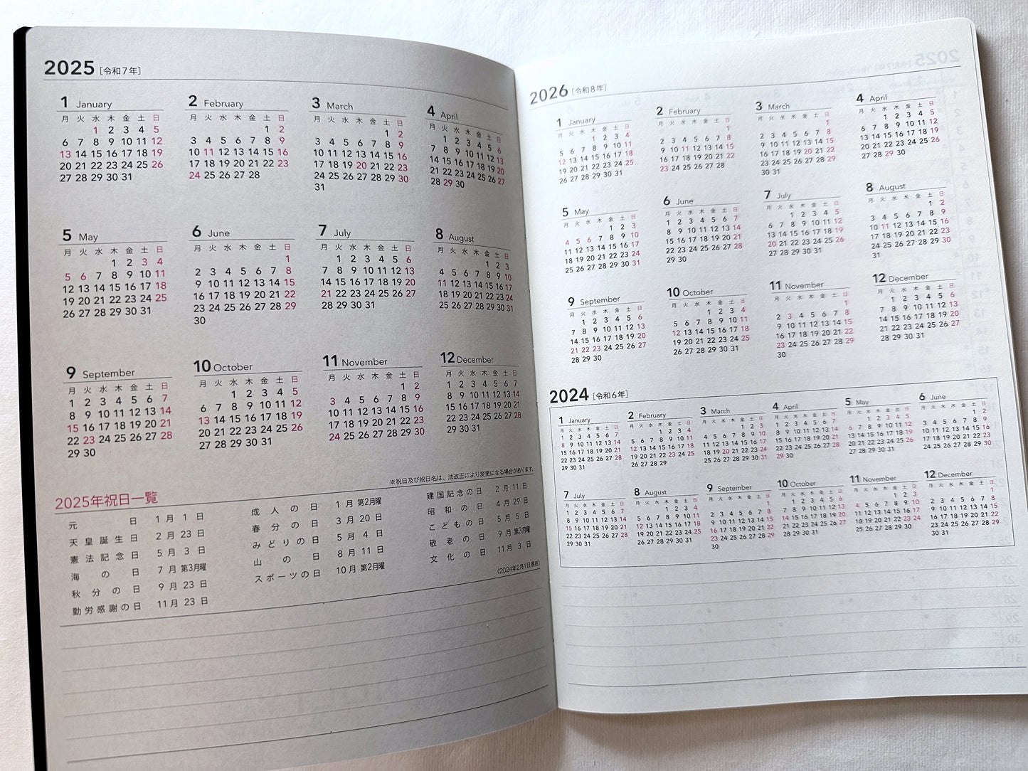Nolty - A5 Planner No. 6806 Tio, 2-Week Block layout 2025 [CLEARANCE] Note: If you want to try the format before investing in a 2026 edition