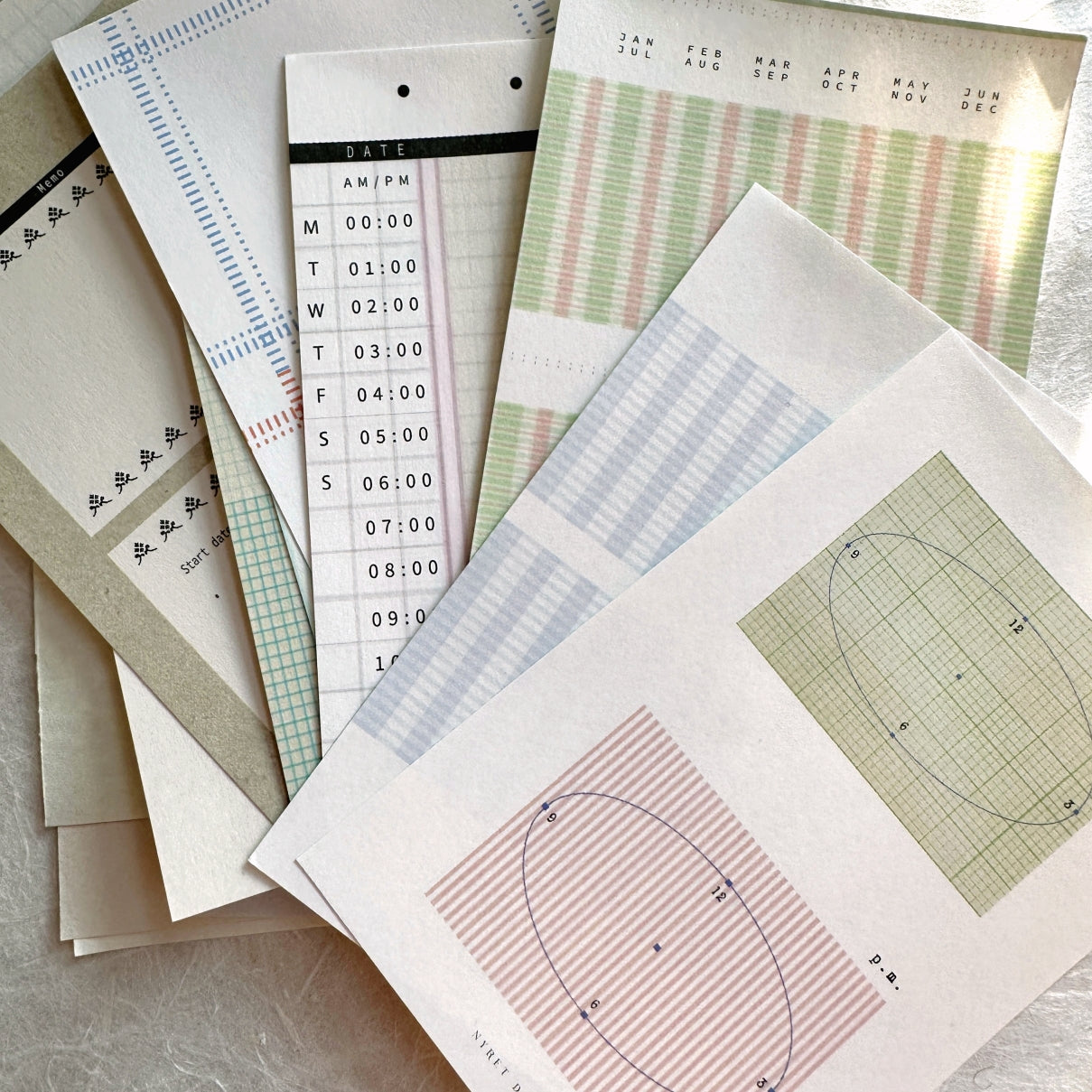 Nyret Design - Note paper ephemera SAMPLER