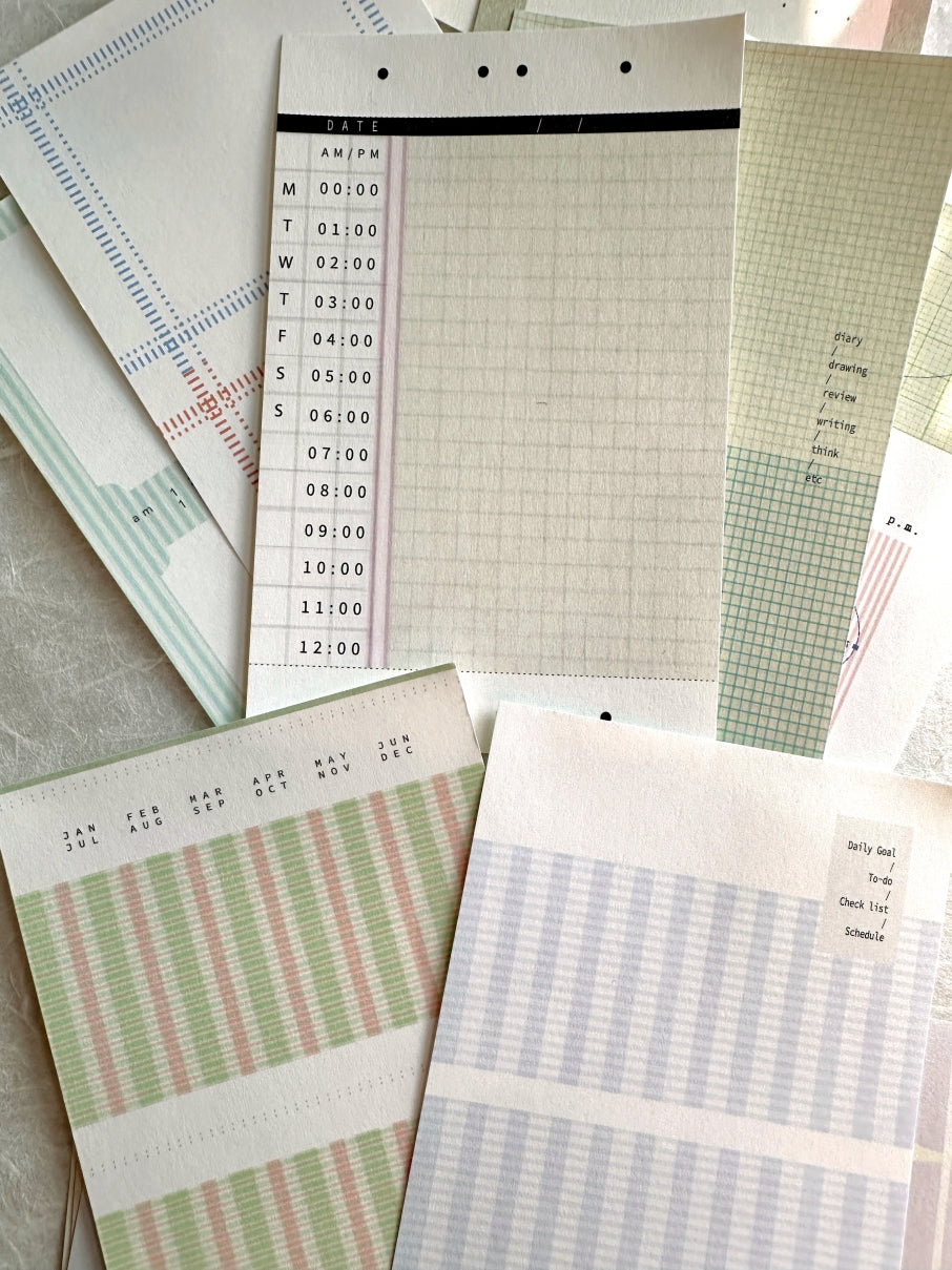 Nyret Design - Note paper ephemera SAMPLER