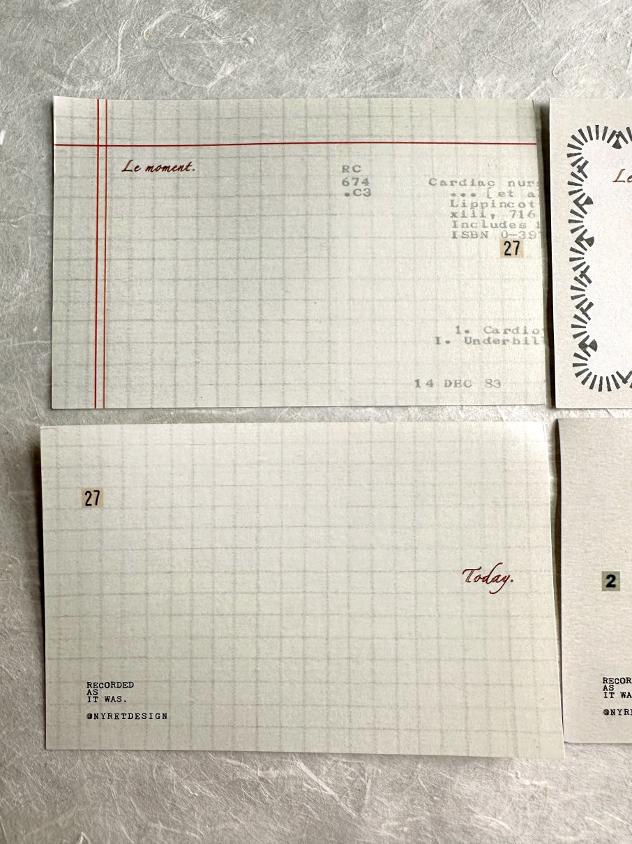 Nyret Design - Note paper ephemera SAMPLER