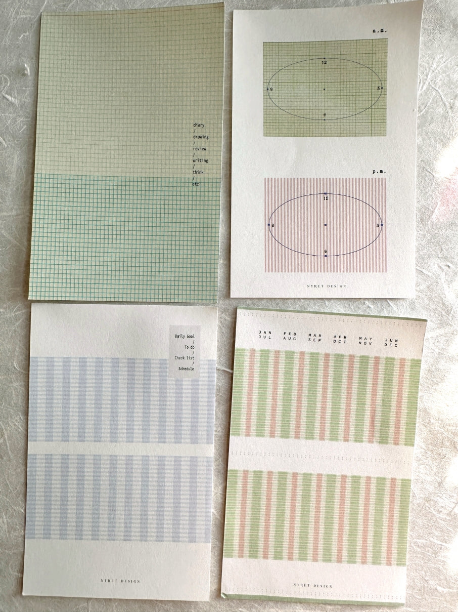 Nyret Design - Note paper ephemera SAMPLER