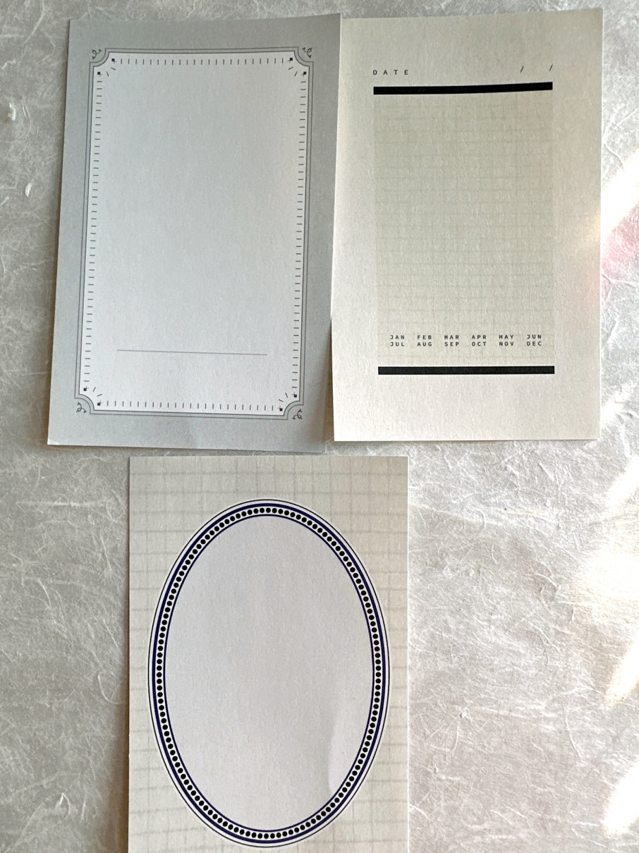 Nyret Design - Note paper ephemera SAMPLER