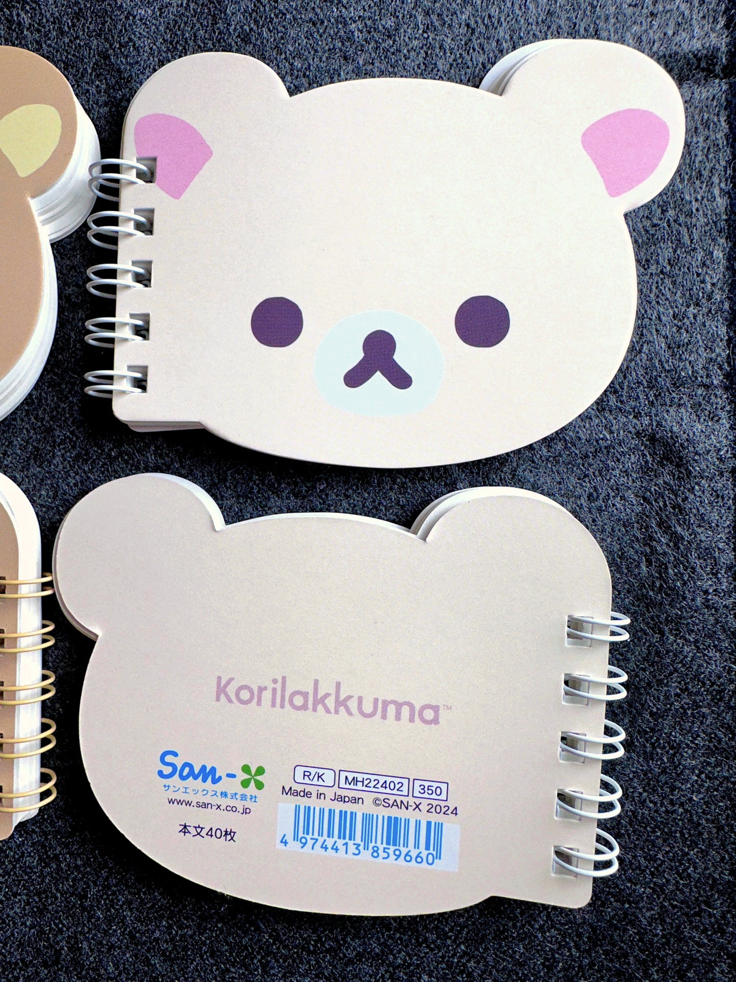 San-X - Rilakkuma/Korilakkuma die-cut mini notebooks