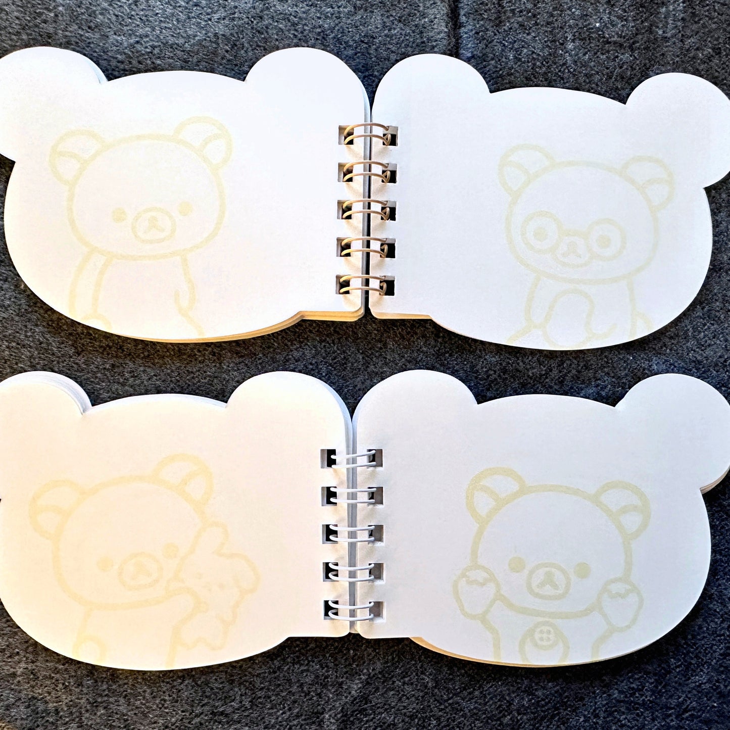San-X - Rilakkuma/Korilakkuma die-cut mini notebooks