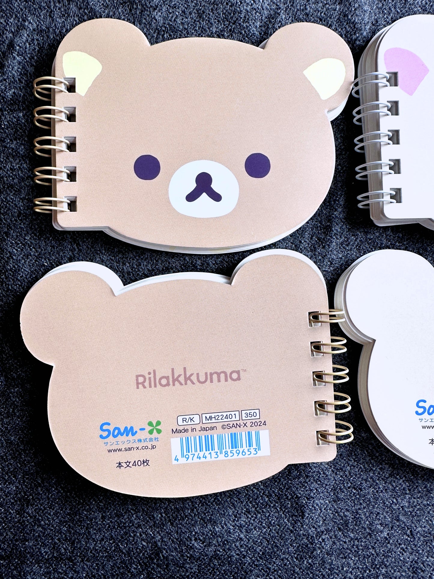 San-X - Rilakkuma/Korilakkuma die-cut mini notebooks
