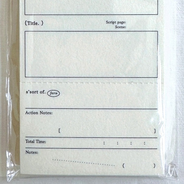 Somesortoffern - Storyboard perforated notepad