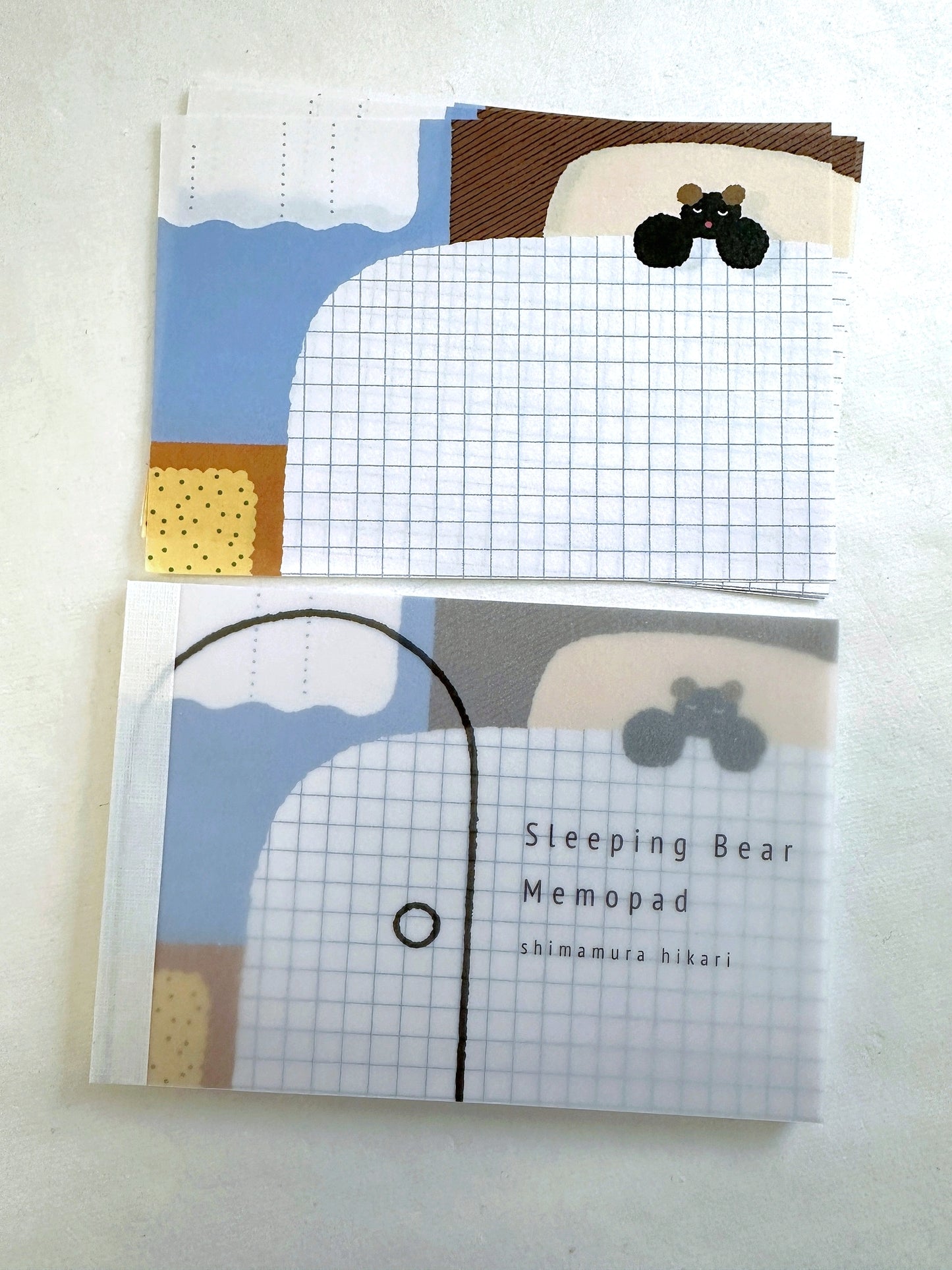Shimamura Hikari - Sleeping Bear illustrated memo pad