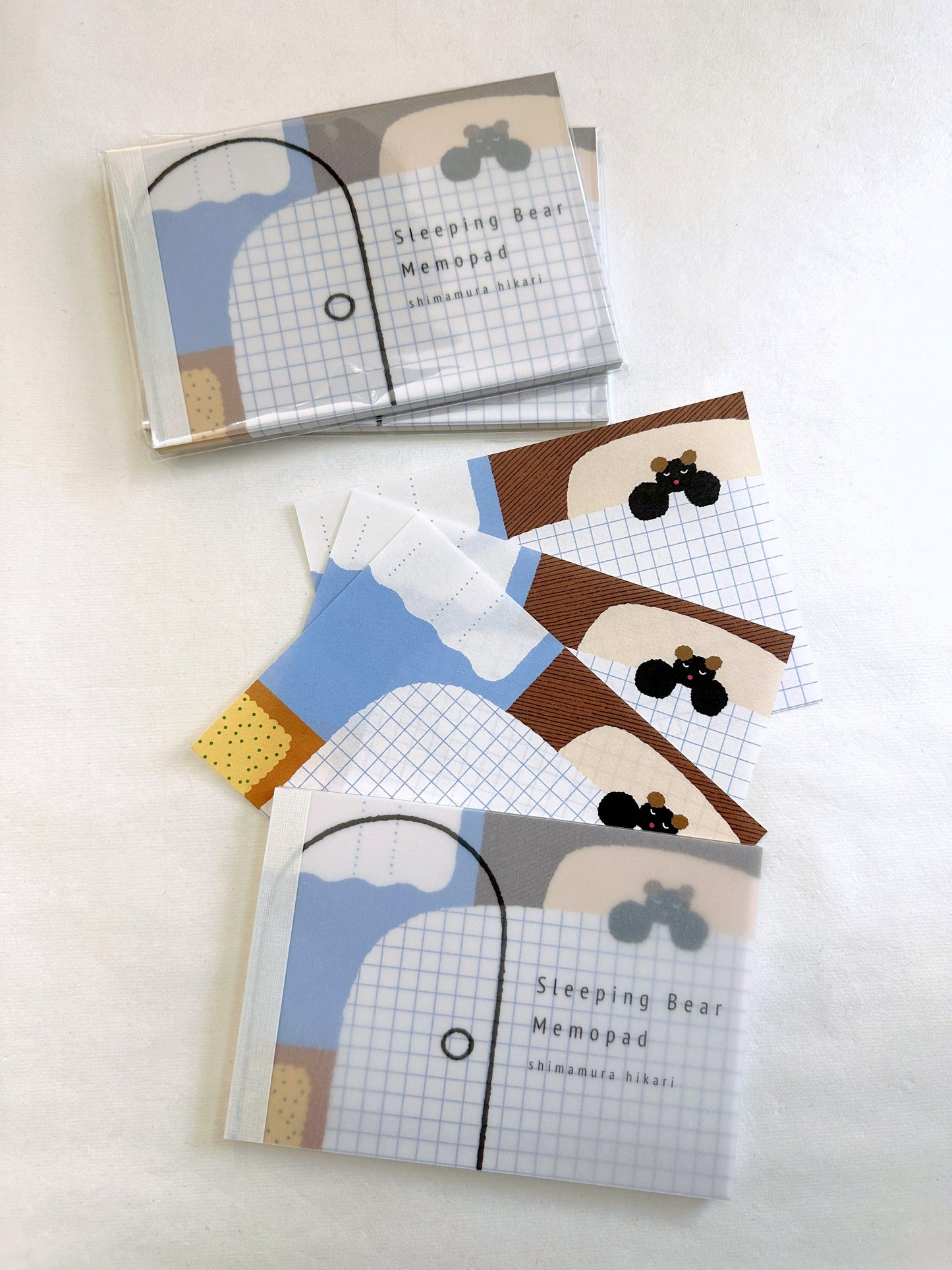 Shimamura Hikari - Sleeping Bear illustrated memo pad