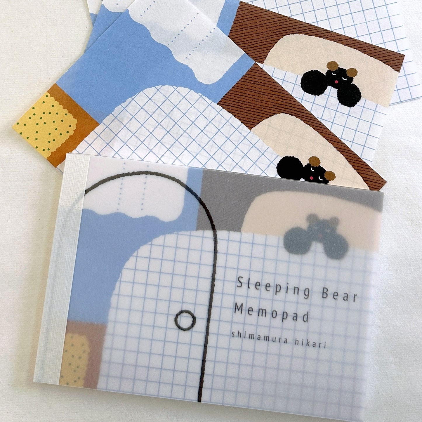 Shimamura Hikari - Sleeping Bear illustrated memo pad