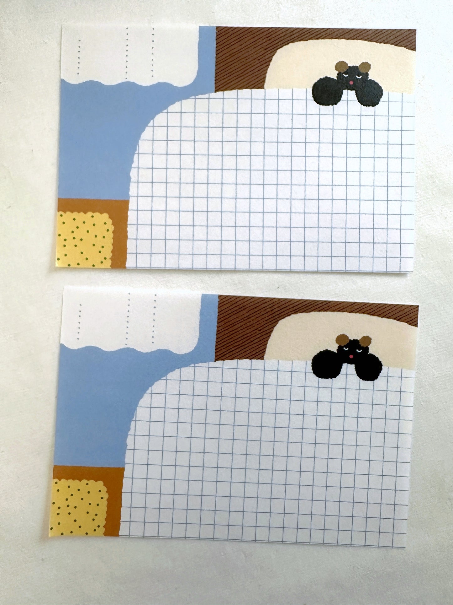 Shimamura Hikari - Sleeping Bear illustrated memo pad