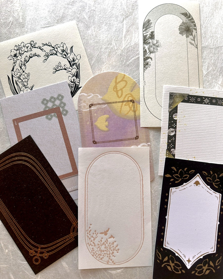 Journaling Ephemera Paper Assortment SAMPLERS (25 pieces)