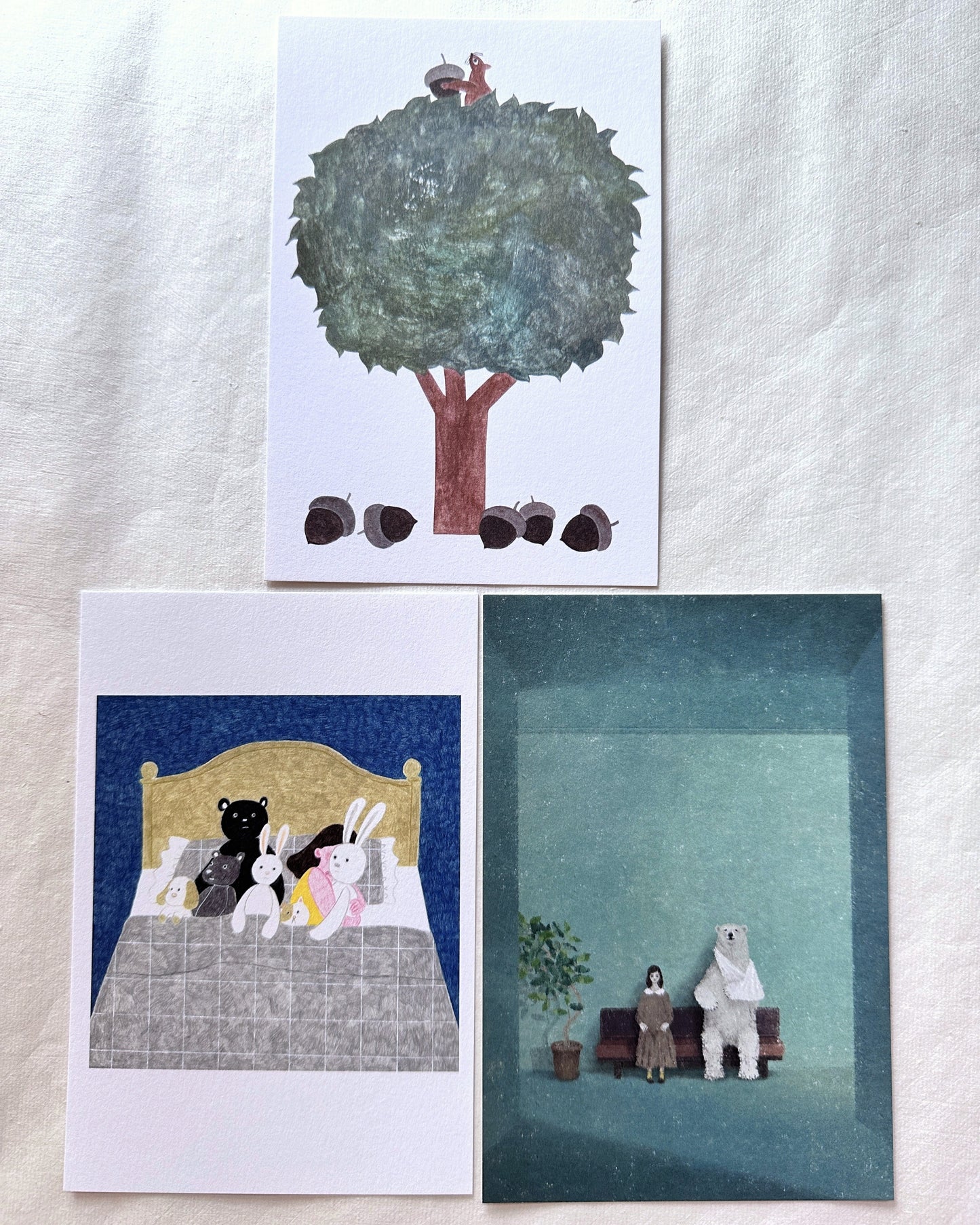 Cozyca Products - Japanese illustrated art postcards by Akira Kusaka, Shinohara Eko, Kurahashirei, Necktie