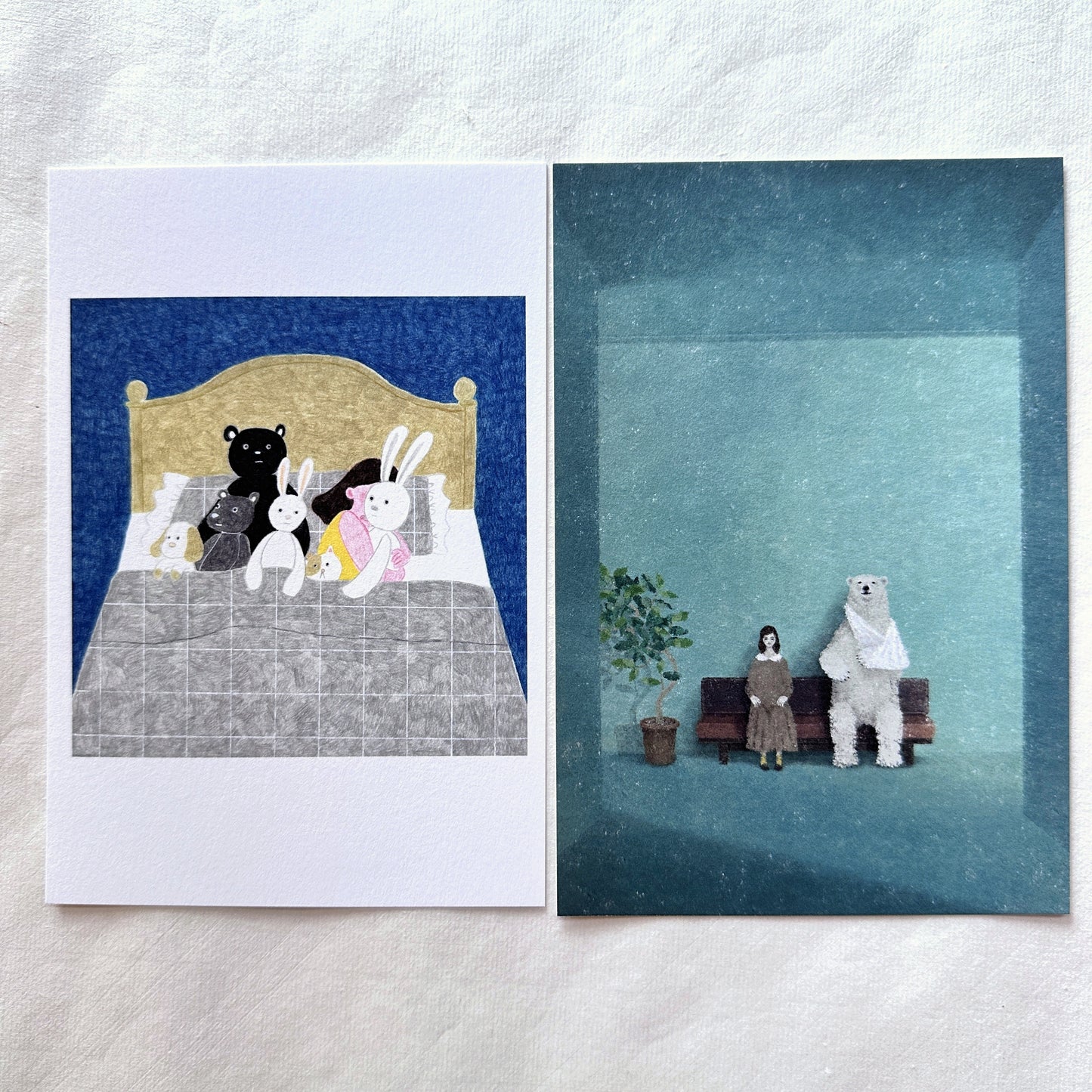 Cozyca Products - Japanese illustrated art postcards by Akira Kusaka, Shinohara Eko, Kurahashirei, Necktie
