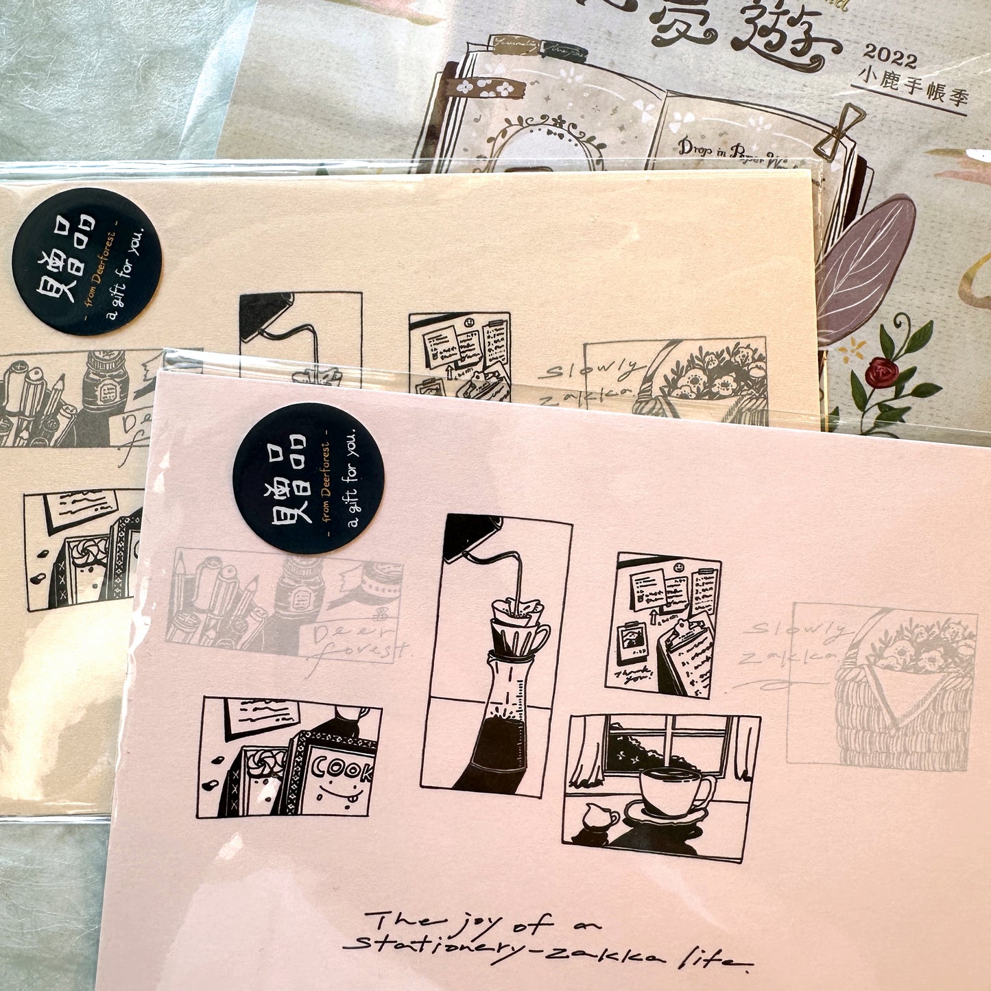 Deerforest - promotional postcards [Like new]