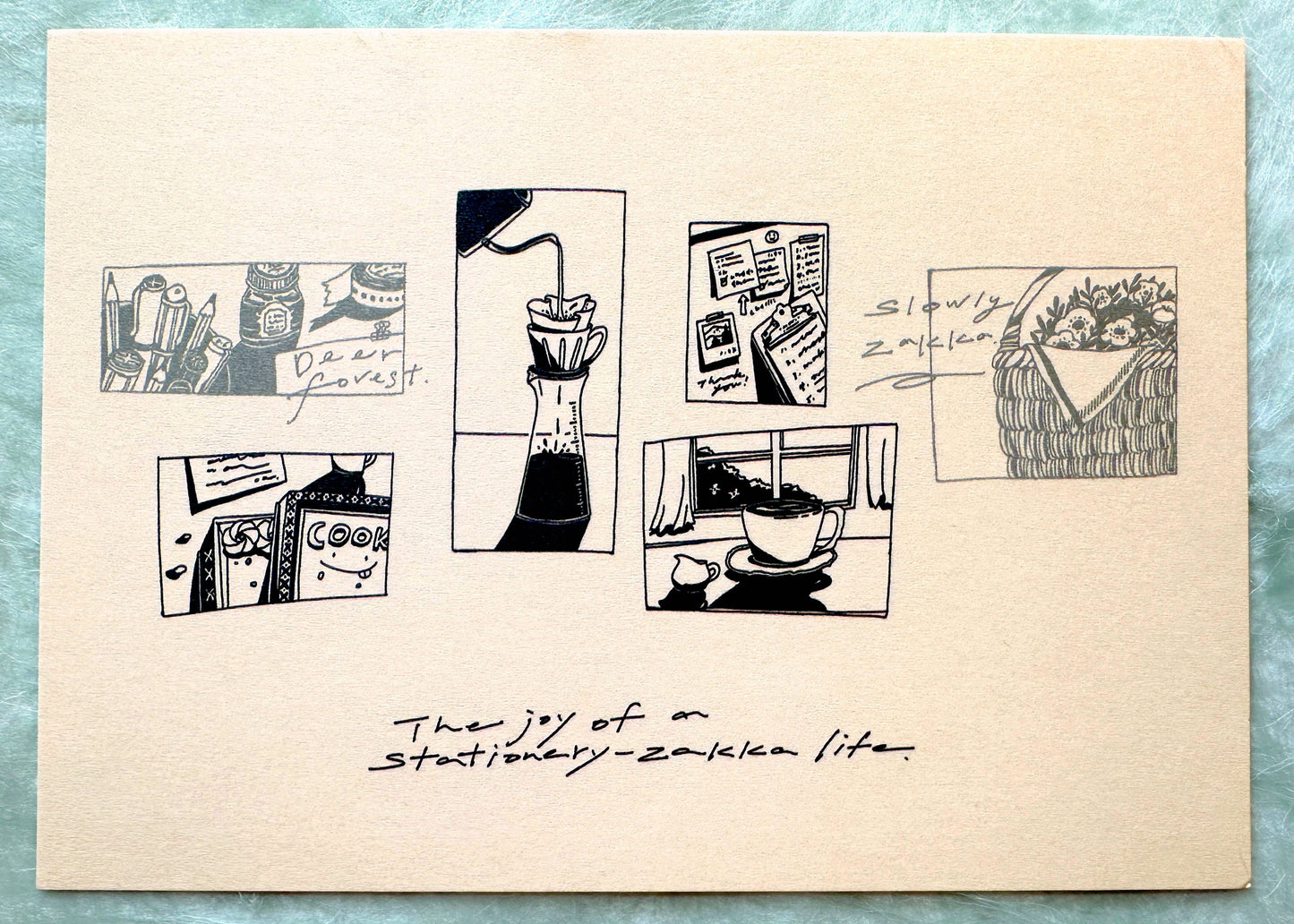 Deerforest - promotional postcards [Like new]