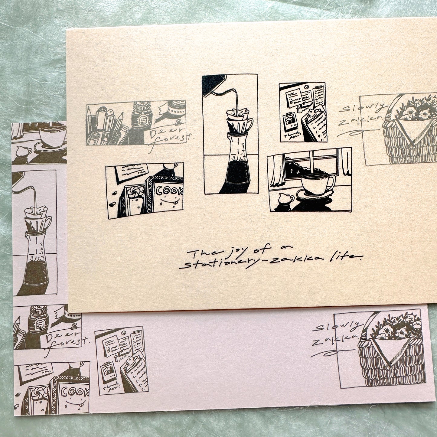 Deerforest - promotional postcards [Like new]