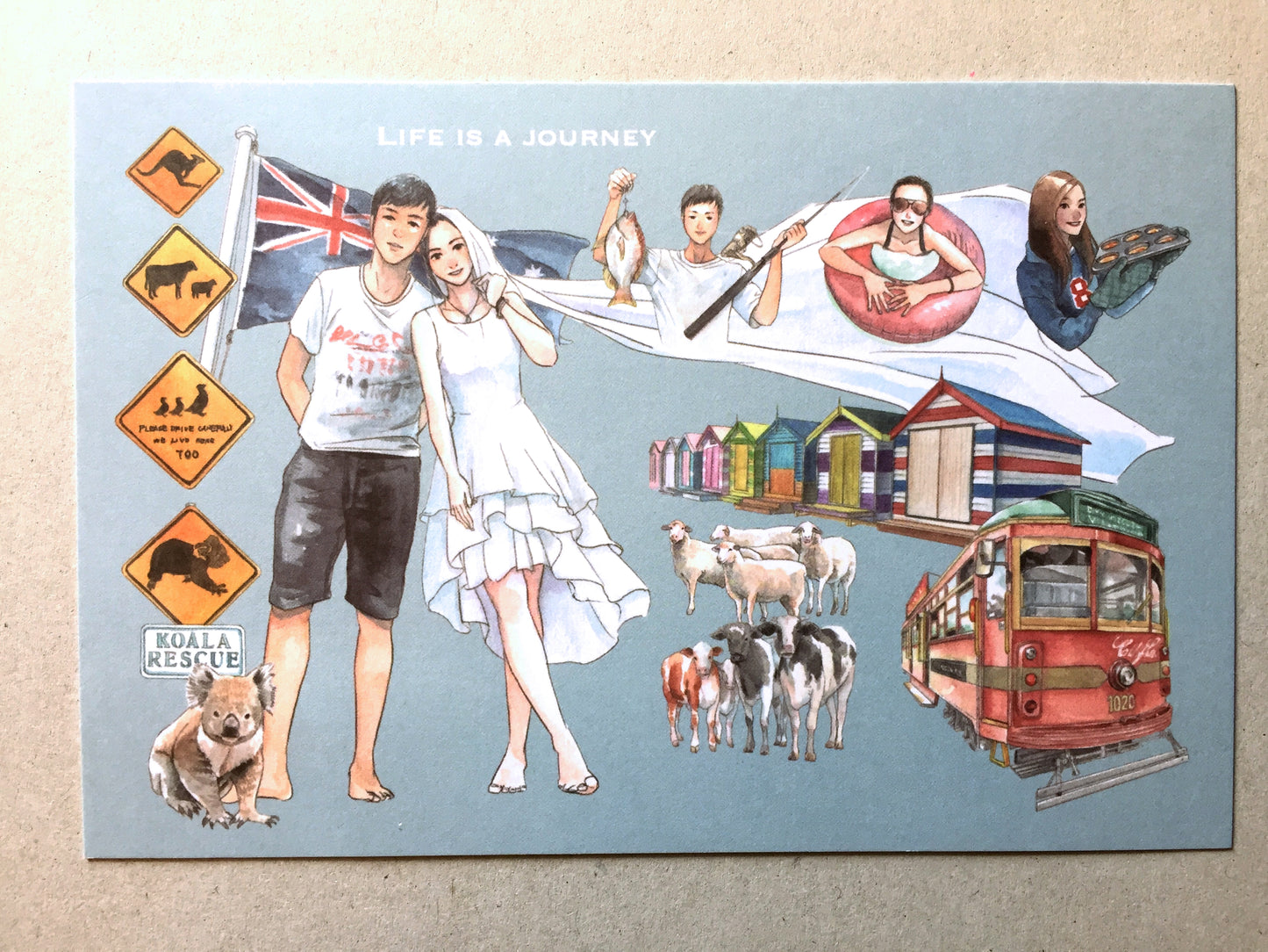 Monchiichen - Travel series postcards | Destash items [New/Unused]