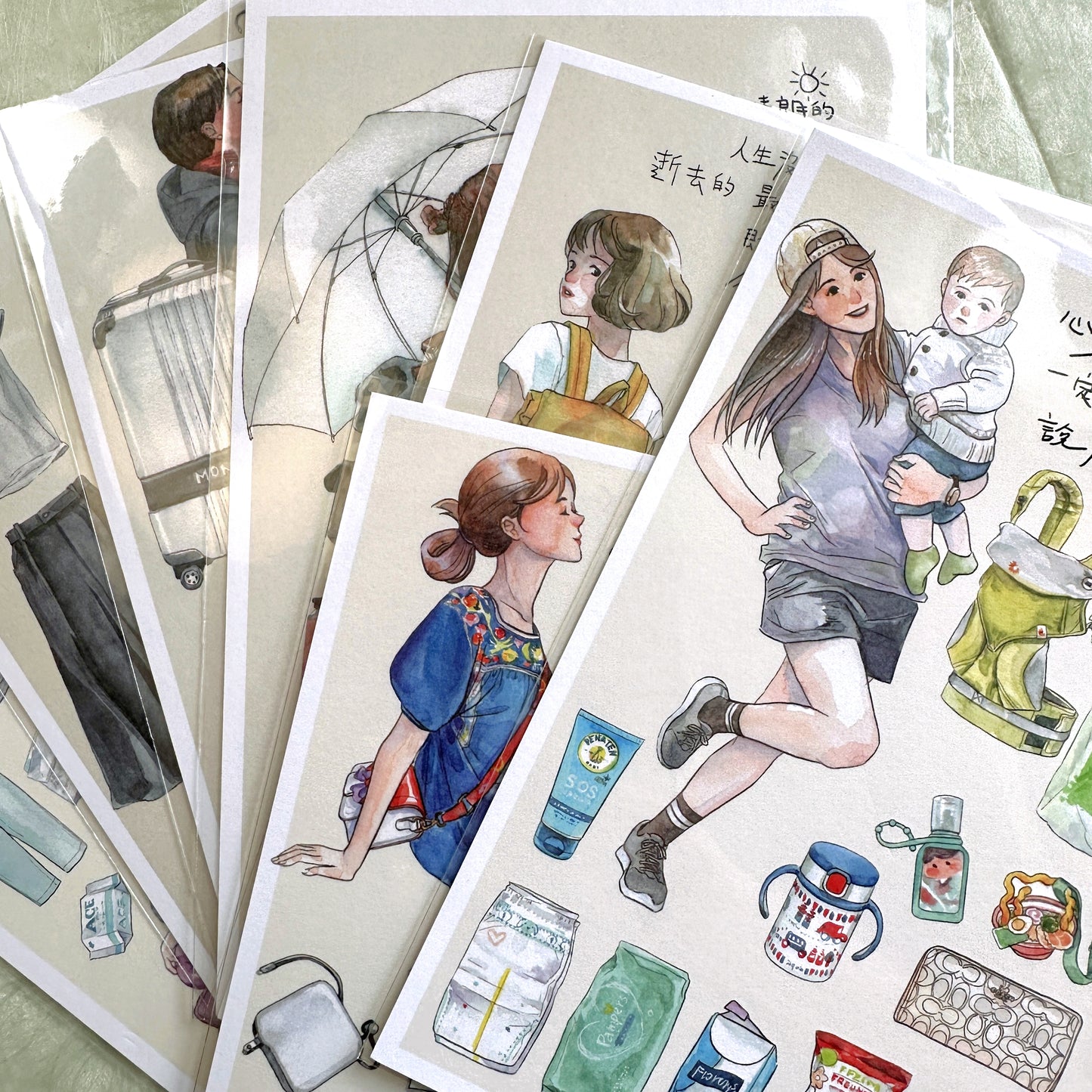 Monchiichen - Travel series postcards | Destash items [New/Unused]