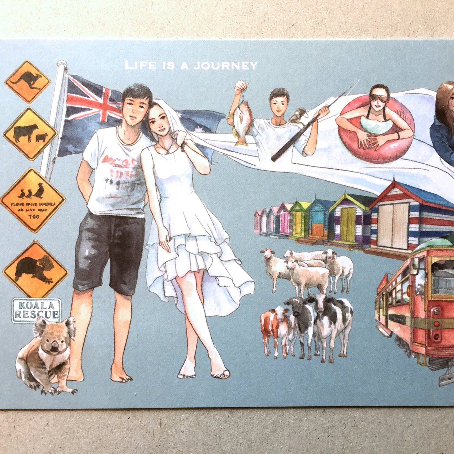 Monchiichen - Travel series postcards | Destash items [New/Unused]