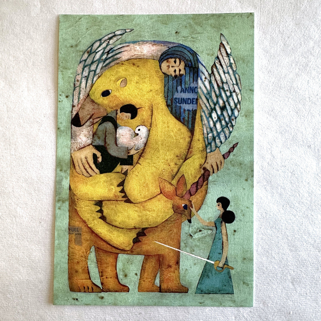 Art postcards by Japanese illustrator Toshiyuki Fukuda