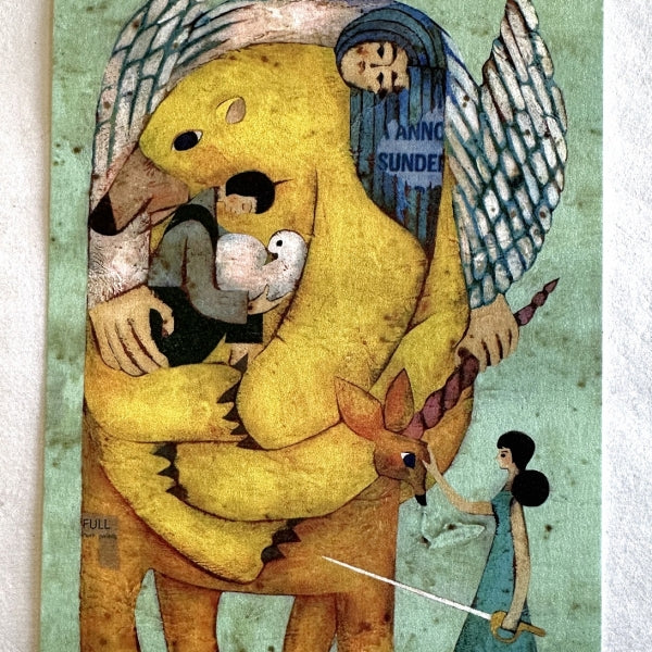 Art postcards by Japanese illustrator Toshiyuki Fukuda