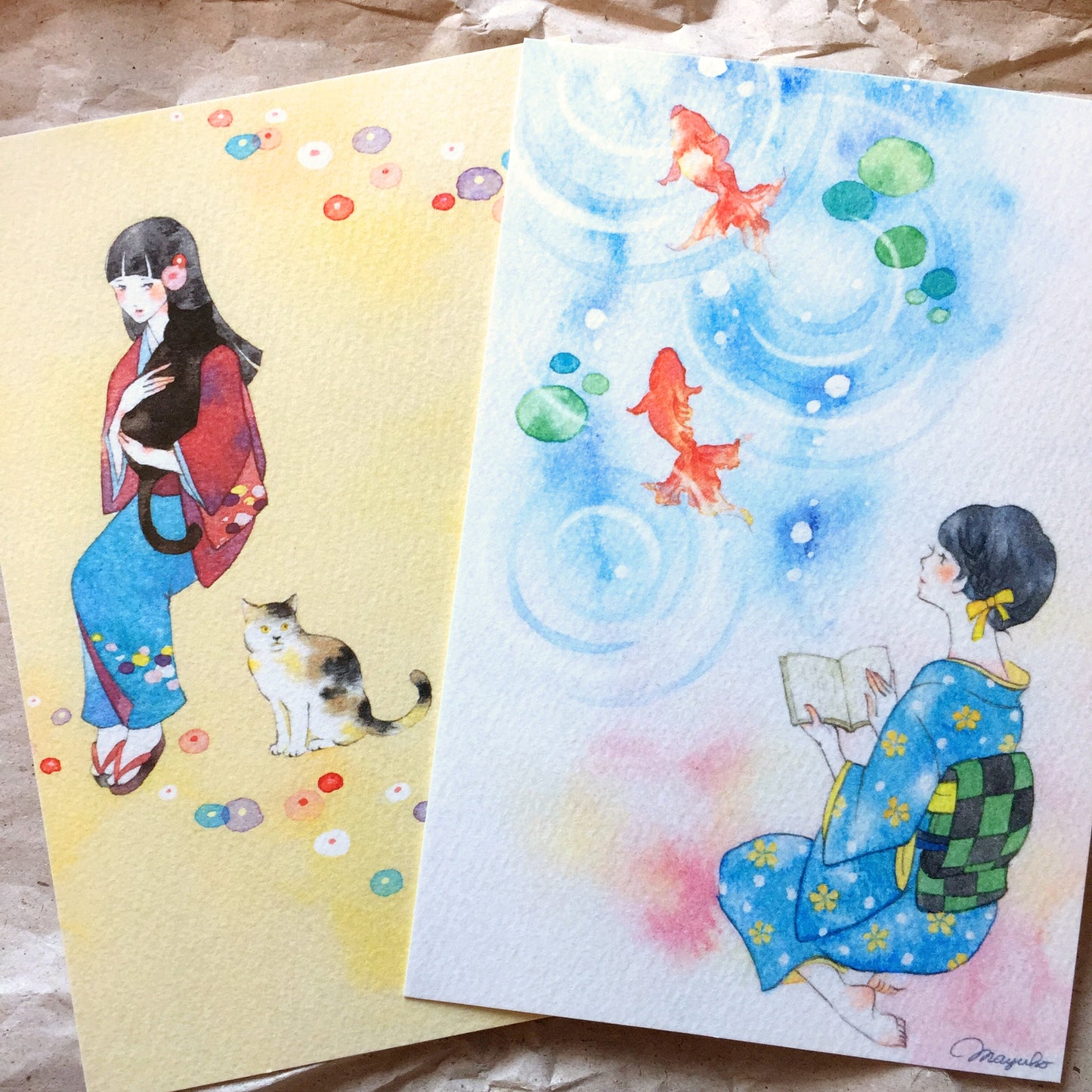 Mayuko Ogura - Japanese girl postcards | Destash items [New]