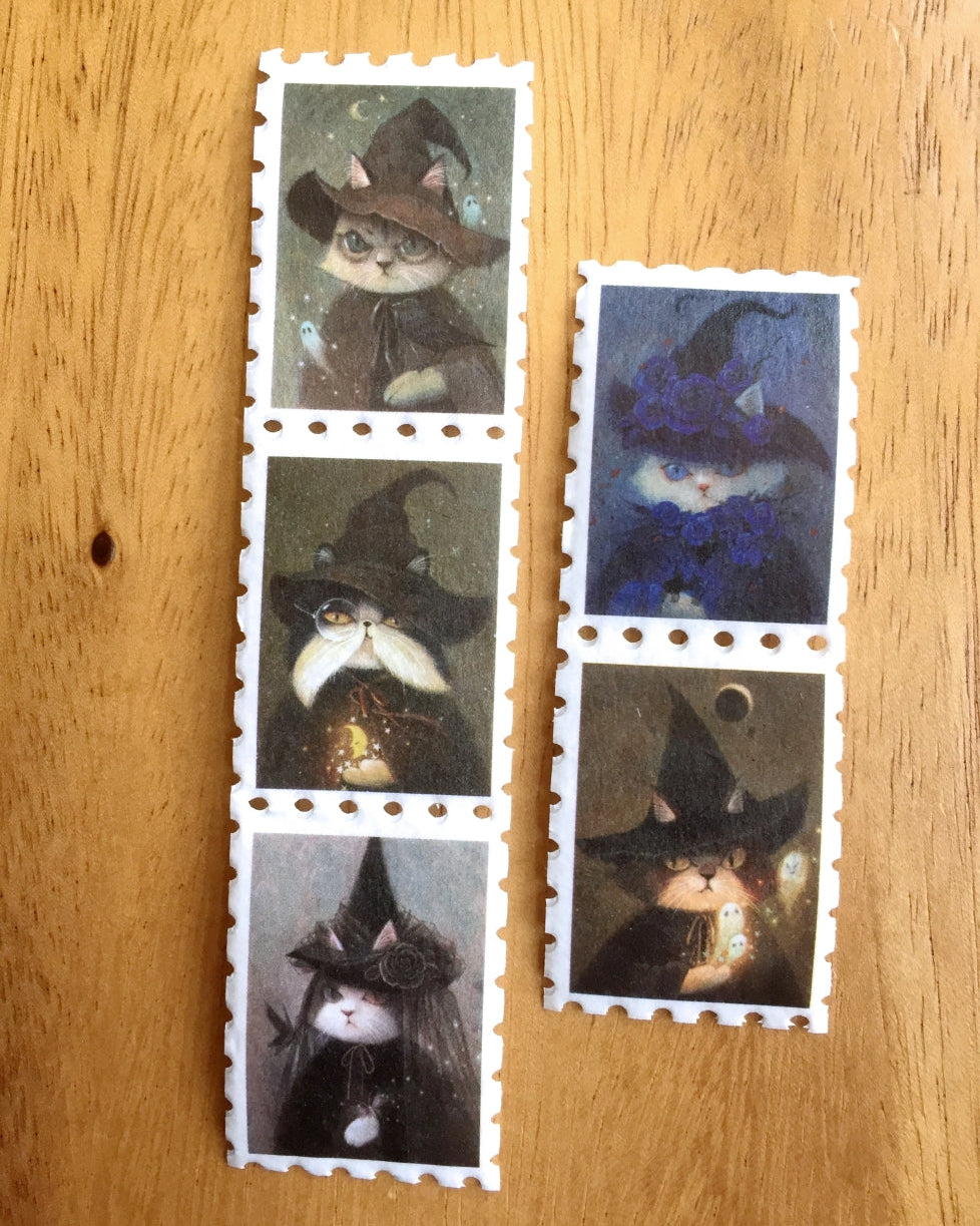 Phoenix Chan - Wicked stamp-style washi tape SAMPLES