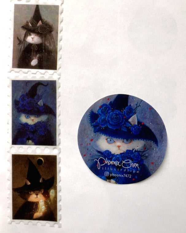 Phoenix Chan - Wicked stamp-style washi tape SAMPLES