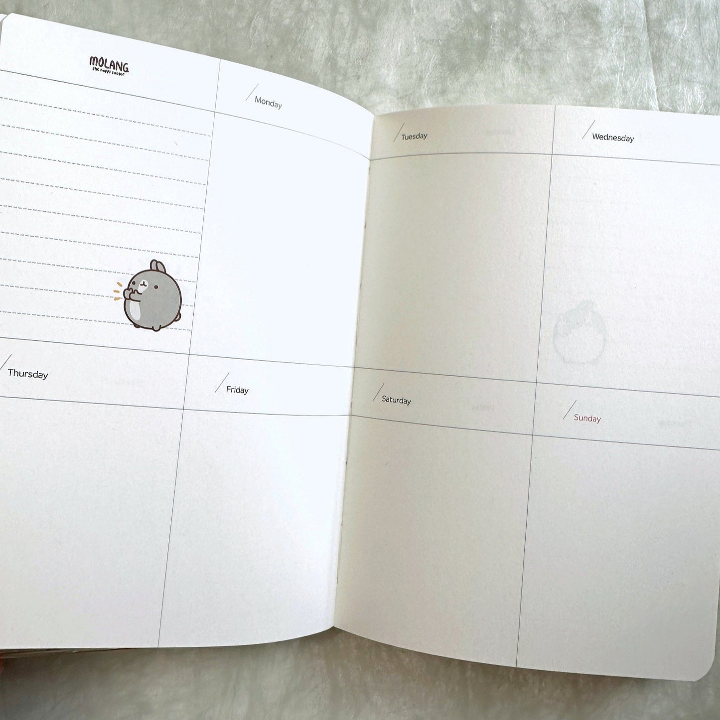 Molang - Undated Planner [Open/Unused]