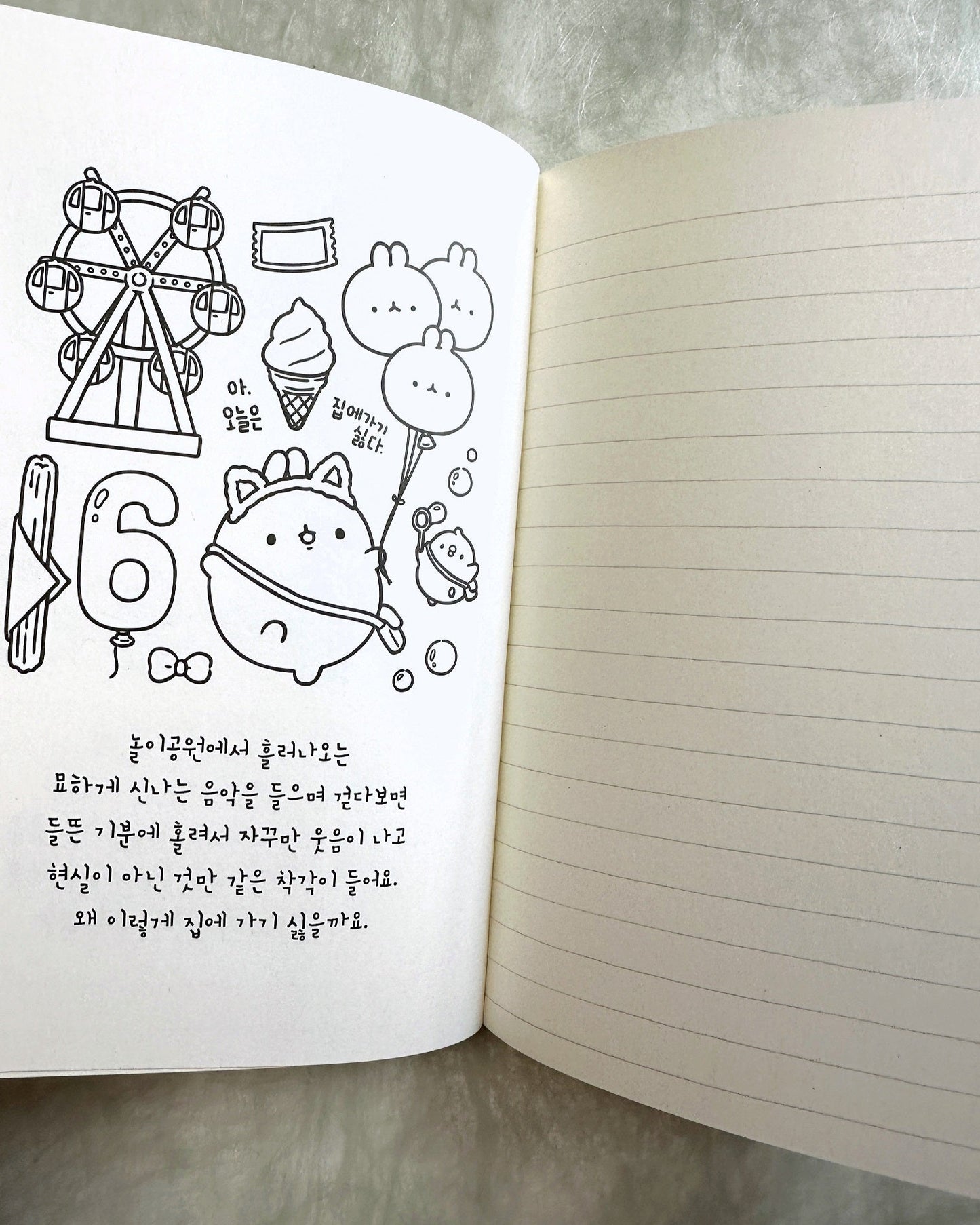Molang - Undated Planner [Open/Unused]