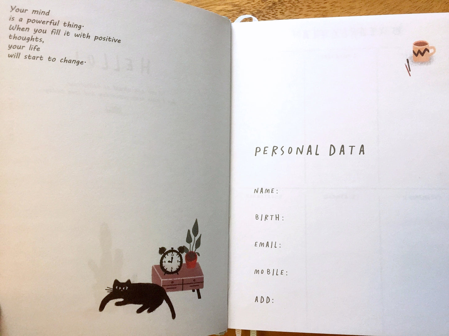 Home Is Where the Cat Is - Undated diary, with pop-up cat index tabs | Destash item [Like New]